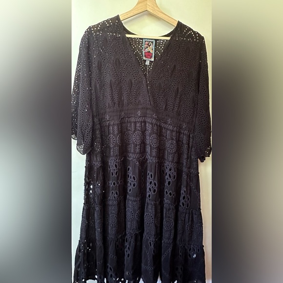 Johnny Was Bluebelle Dress in Black, size XS can fit S, NWT (but no slip) - Picture 12 of 14